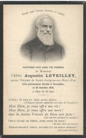 Augustin Leveilley décédé le 23 octobre 1916