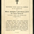 Jeanne Thivillié décédée le 28 févier 1918
