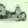 Lagny sur Marne - L'hôtel de ville et l'église