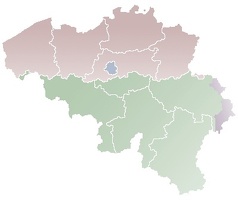 Map of Belgium provinces 2