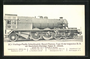 AK-Schnellzuglok-Bauart-Flamme-Type-10-der-belgischen-Staatsbahn