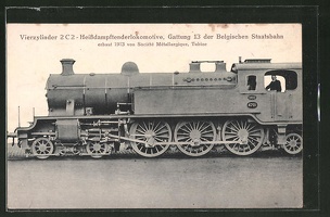 AK-2-C-2-Heissdampftenderlokomotive-Gattung-13-der-Belg-Staatsbahn-erbaut-1913-von-Societe-Metallurgique-Tubize