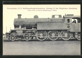 AK-Heissdampftenderlokomotive-Gattung-13-der-belgischen-Staatsbahn