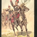 Kuenstler-AK-sign-Louis-Geens-Armee-Belge-belgische-Kavalleriesoldaten-in-Uniform
