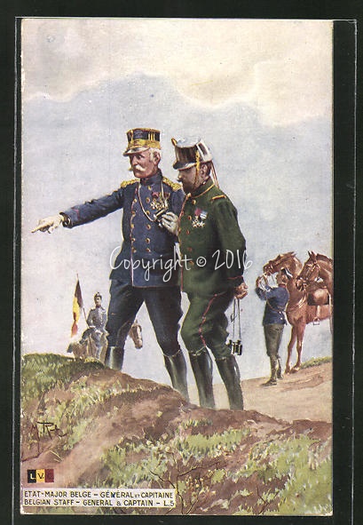 AK-Etat-Major-Belge-General-et-Capitaine-Belgian-Staff-General-Captain-belgisches-Militaer.jpg