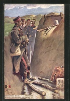AK-Grenadiers-Belges-La-Tranchee-Belgian-Grenadiers-The-Trench-Schuetzengraben