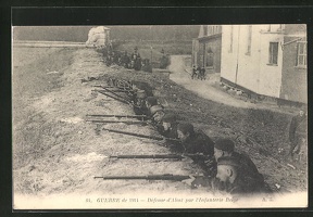 AK-Guerre-de-1914-Defense-d-Alost-par-l-Infanterie-Belge