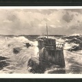 AK-Haus-der-Deutschen-Kunst-Nr-467-Claus-Bergen-U-Boot-d-Kriegsmarine-im-Atlantik