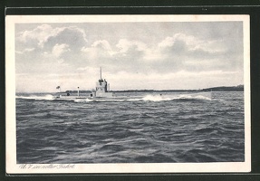 AK-U-Boot-U-7-in-voller-Fahrt