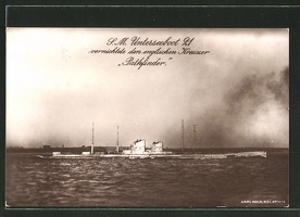 AK-U-Boot-U-21-vernichtete-den-englischen-Kreuzer-Pathfinder