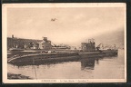 AK-Cherbourg-U-Boot-Sous-Marin-Eurydice-im-Hafen