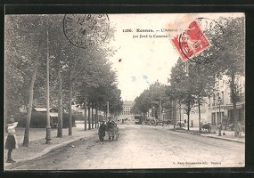 AK-Rennes-l-avenue-au-fond-la-caserne-tramway