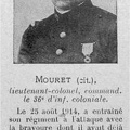 mouret lieutenant-colonel