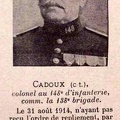 cadoux colonel