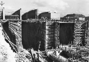 Bundesarchiv Bild 183-B22966, Frankreich, La Pallice, U-Bootbunker im Bau