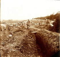 camp d'artillerie dans la Somme