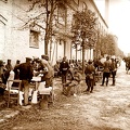 soins aux blesses - village dans la Marne 1914