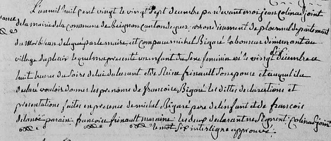 Bigaré Françoise 1820 12 26 N