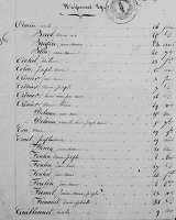 Z - Table Naissances 1838 1