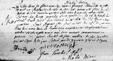 Cotard François - Souchet Robert 1733 10 24 M