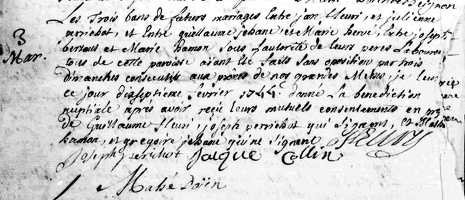 Jehanne Guillaume - Hervé Marie 1744 02 17 M