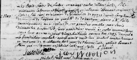 Josse Julien - Boucard Julienne 1747 11 28 M