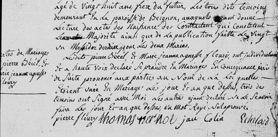 Becel Pierre - Fleury Marie Jeanne Agnès 1798 02 19 M2