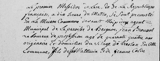 Brouxel Jean - Fleury Anne 1798 06 19 M1
