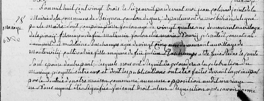 Foulon Pierre - Baschamps Madelaine 1823 04 16 M1