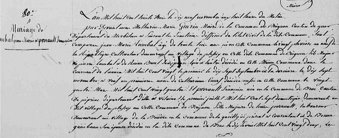 Lambal Jean Marie - Perrault Françoise 1833 11 19 M1